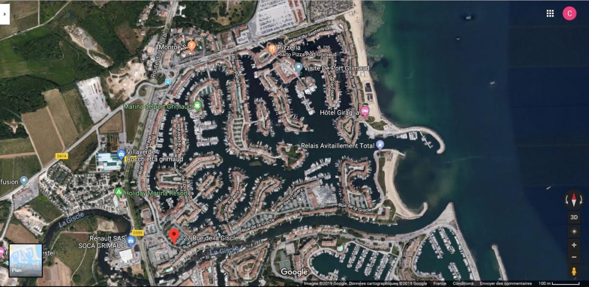 Port grimaud vue aerienne